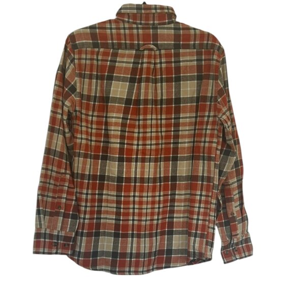 Men's NWT Eddie Bauer Long Sleeve‎ Button Up Plaid Flannel Shirt Size Small - Picture 5 of 8